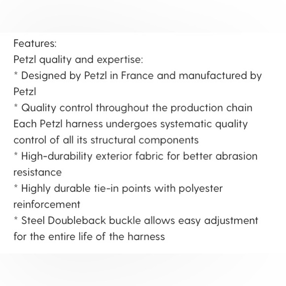 PETZL Corax LT Women’s climbing harness, Turquoise, size Large - Picture 7 of 8